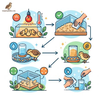 Cách Chăm Sóc Chim Cút Mới Nở
